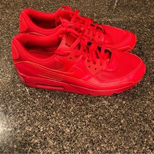 Nike Air Max 90 ALL RED Mens Sneakers